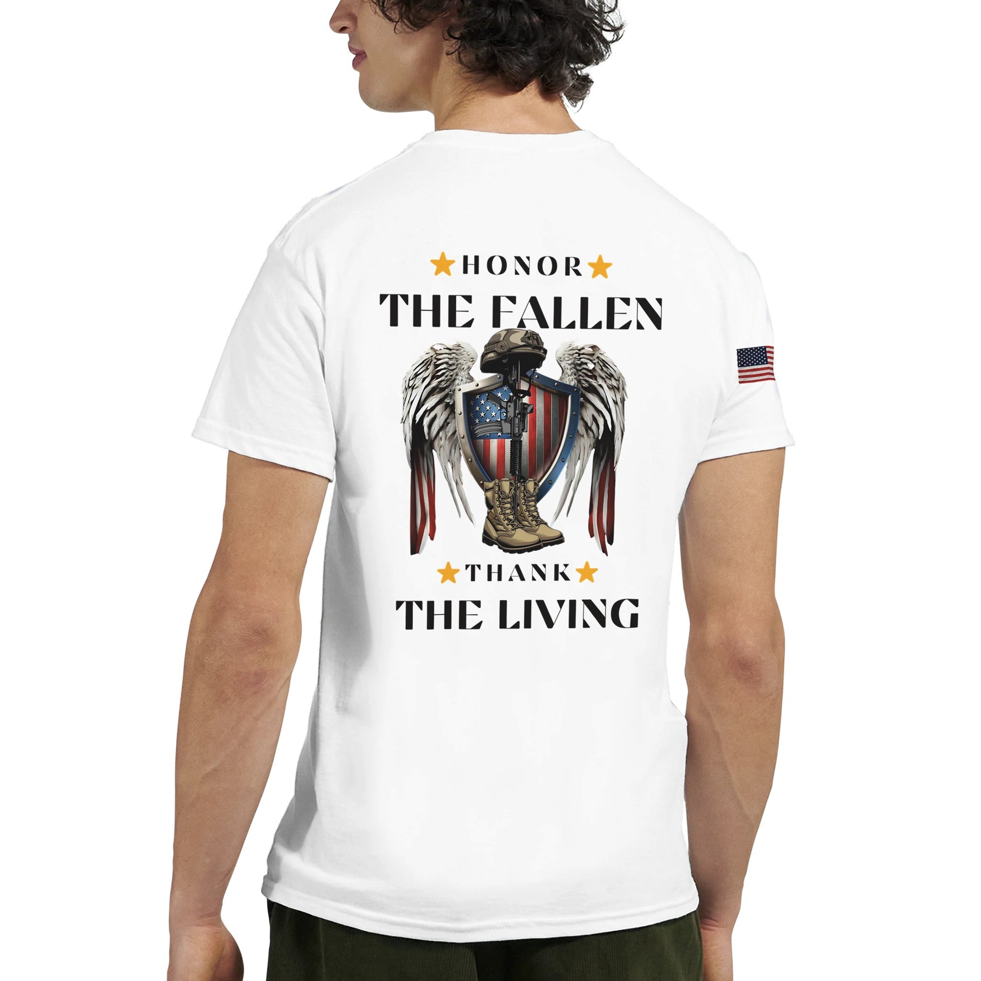 Honor The Fallen, Thank The Living on a Heavyweight T-Shirt