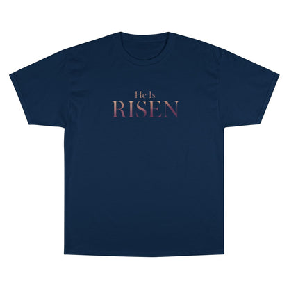 He Is RISEN Navy Gradient Graphic T-Shirt product type