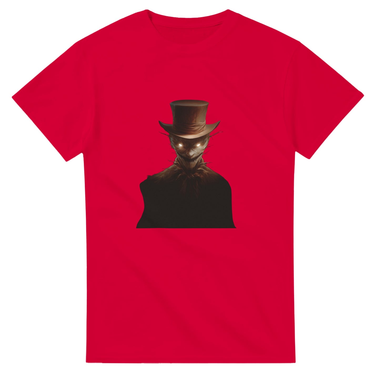 Mysterious Scarecrow Glowing Eyes on a Heavyweight T-shirt