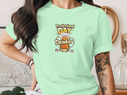 Professional Day Drinker Fun Casual Shirt Product