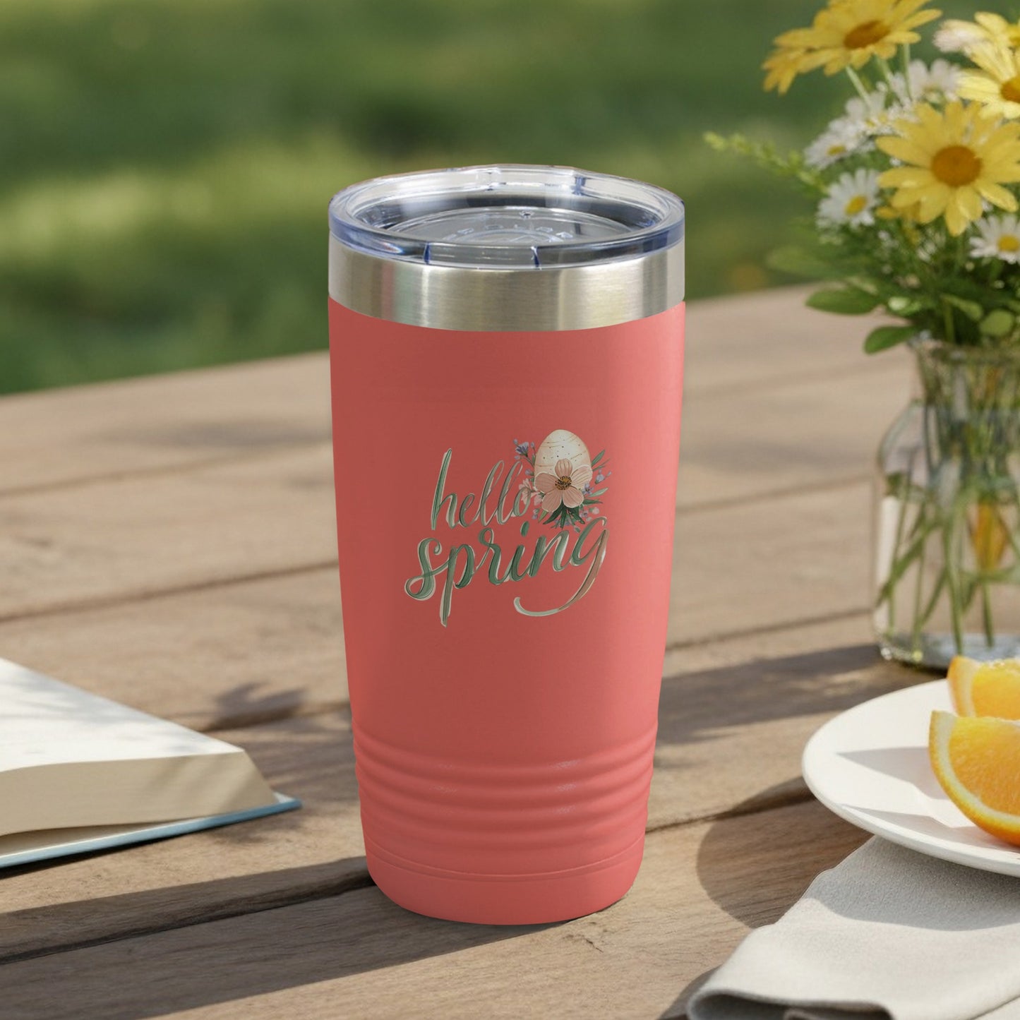 Hello Spring Travel Tumbler for Keeping Beverages Hot