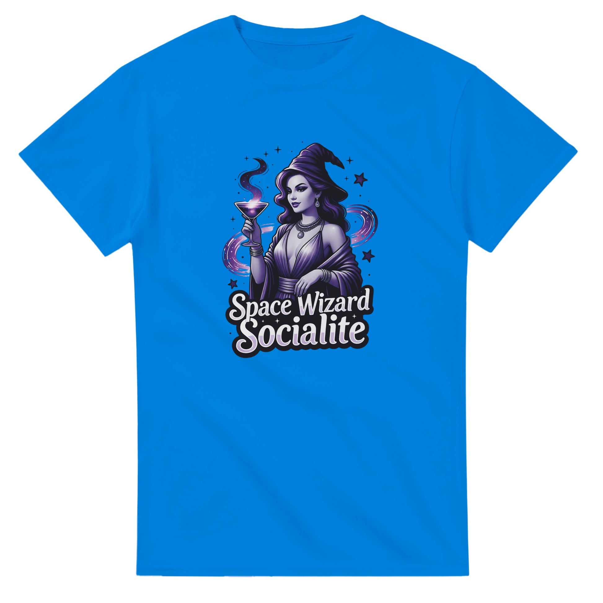 Space Wizard Socialite graphic design on a Heavyweight T-shirt