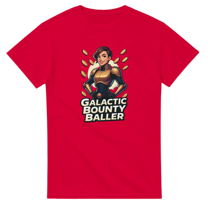 Galactic Bounty Baller graphic design on a Heavyweight T-shirt