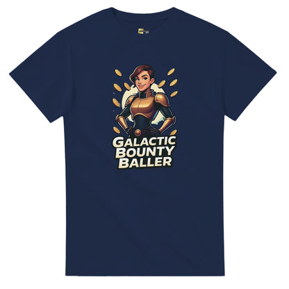 Galactic Bounty Baller graphic design on a Heavyweight T-shirt