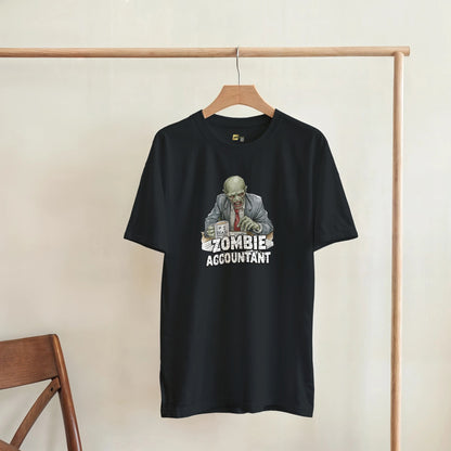 Zombie Accountant graphic design on a Heavyweight T-shirt