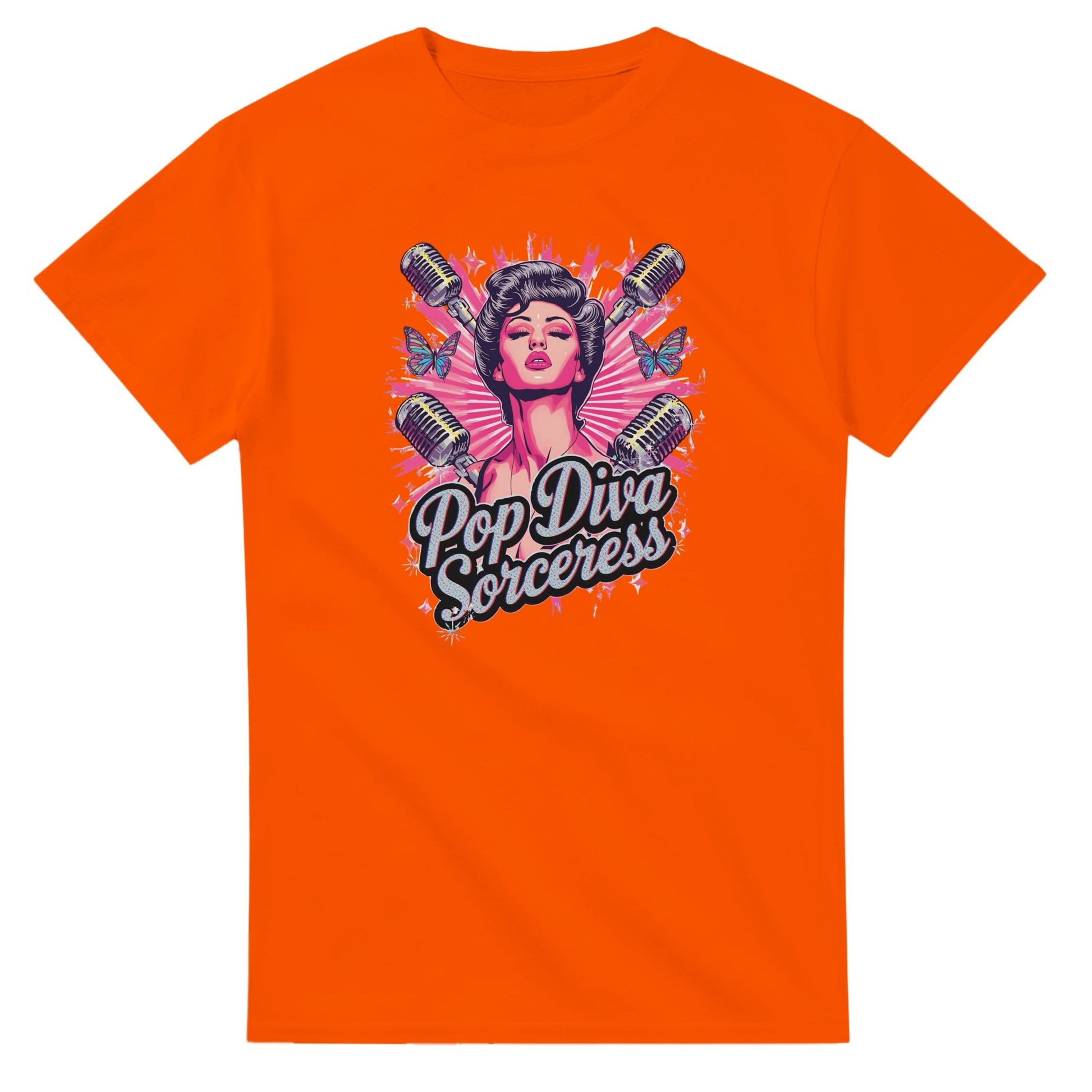 Pop Diva Sorceress graphic design on a Heavyweight T-shirt