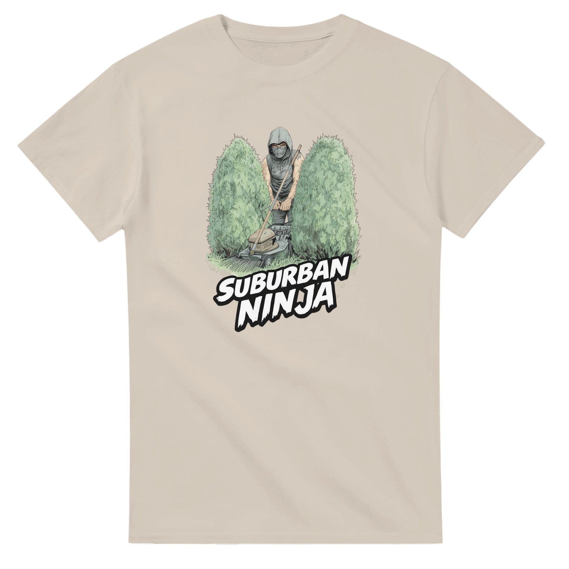 Suburban Ninja graphic design on a Heavyweight T-shirt