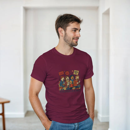 Out of Sanity Black Friday heavyweight t-shirt mockup