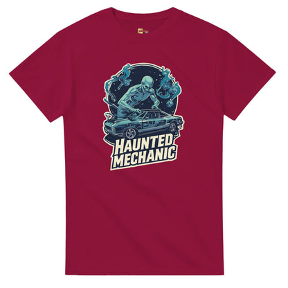 Haunted Mechanic graphic design on a Heavyweight T-shirt