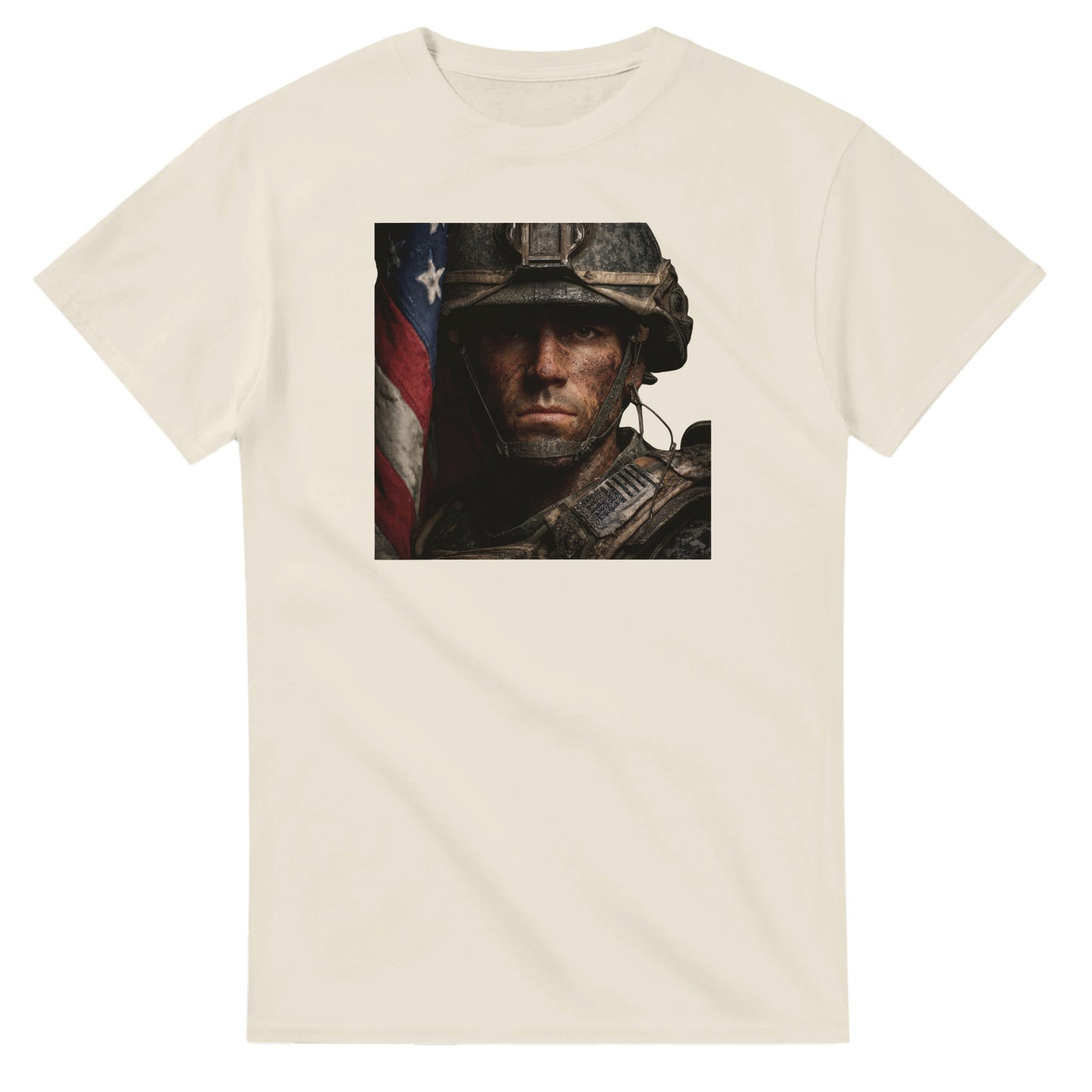 Patriotic Spirit Classic Fit on a heavyweight t-shirt