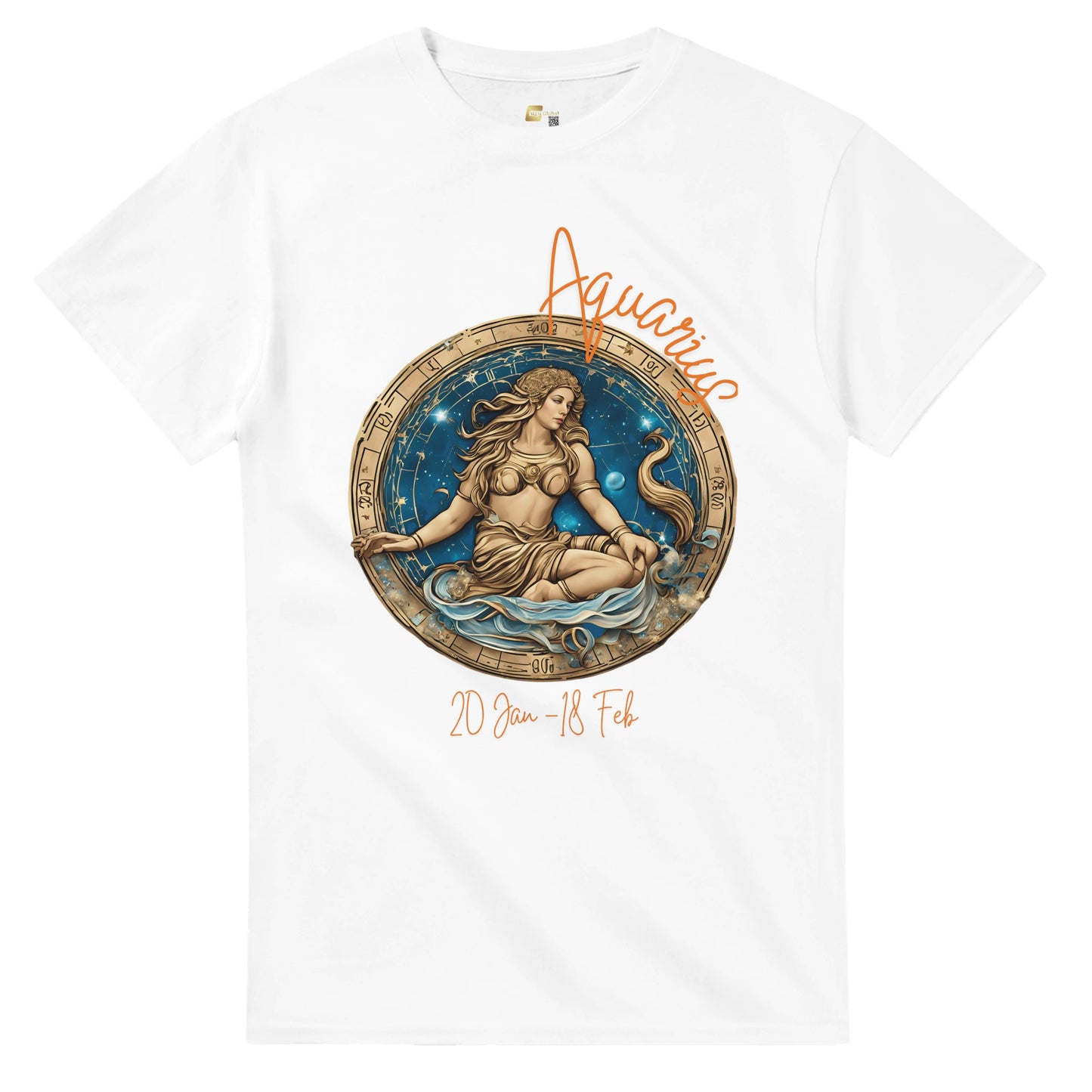 heavyweight crewneck t-shirt Astrology Aquarius vision personalized