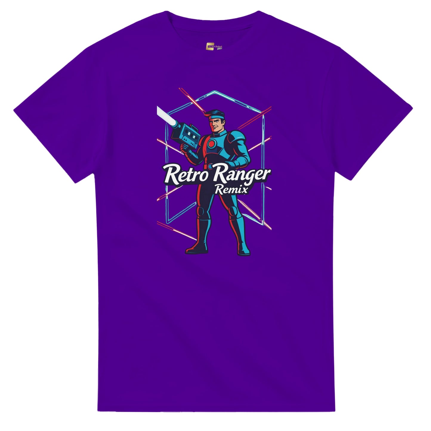 Retro Ranger Remix graphic design on a Heavyweight T-shirt