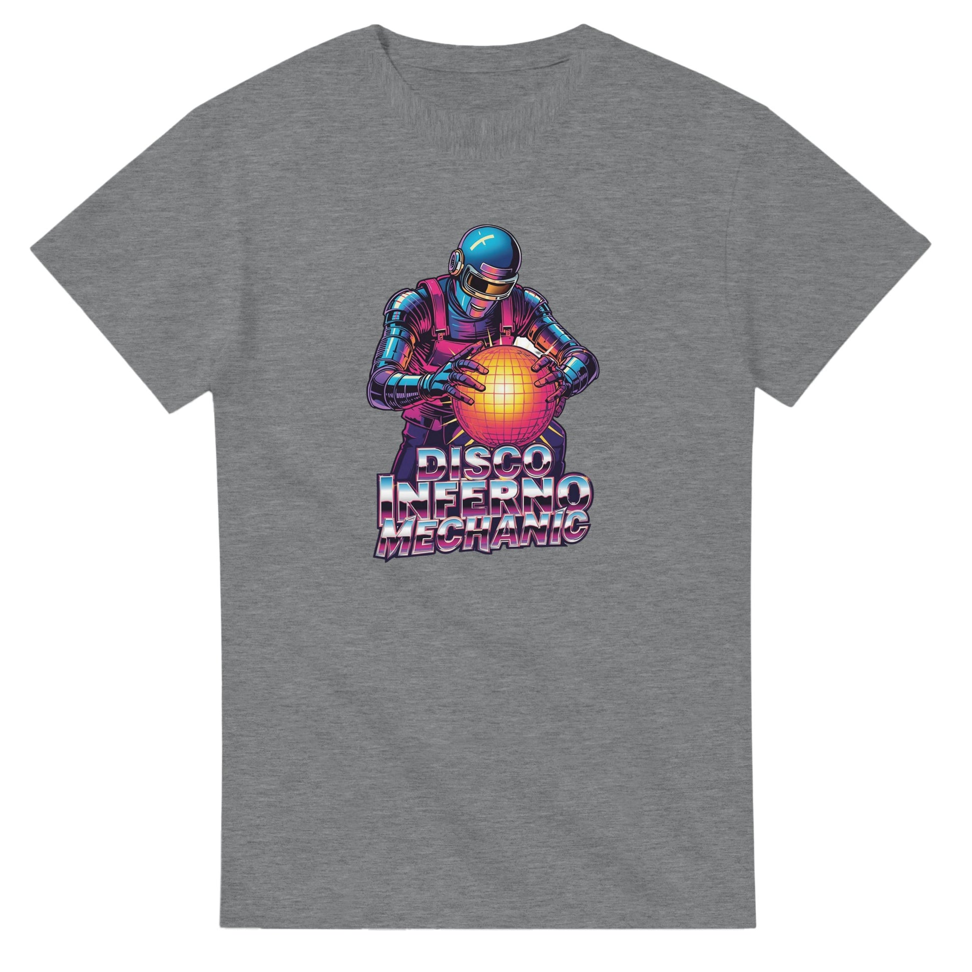 Disco Inferno Mechanic graphic design on a Heavyweight T-shirt