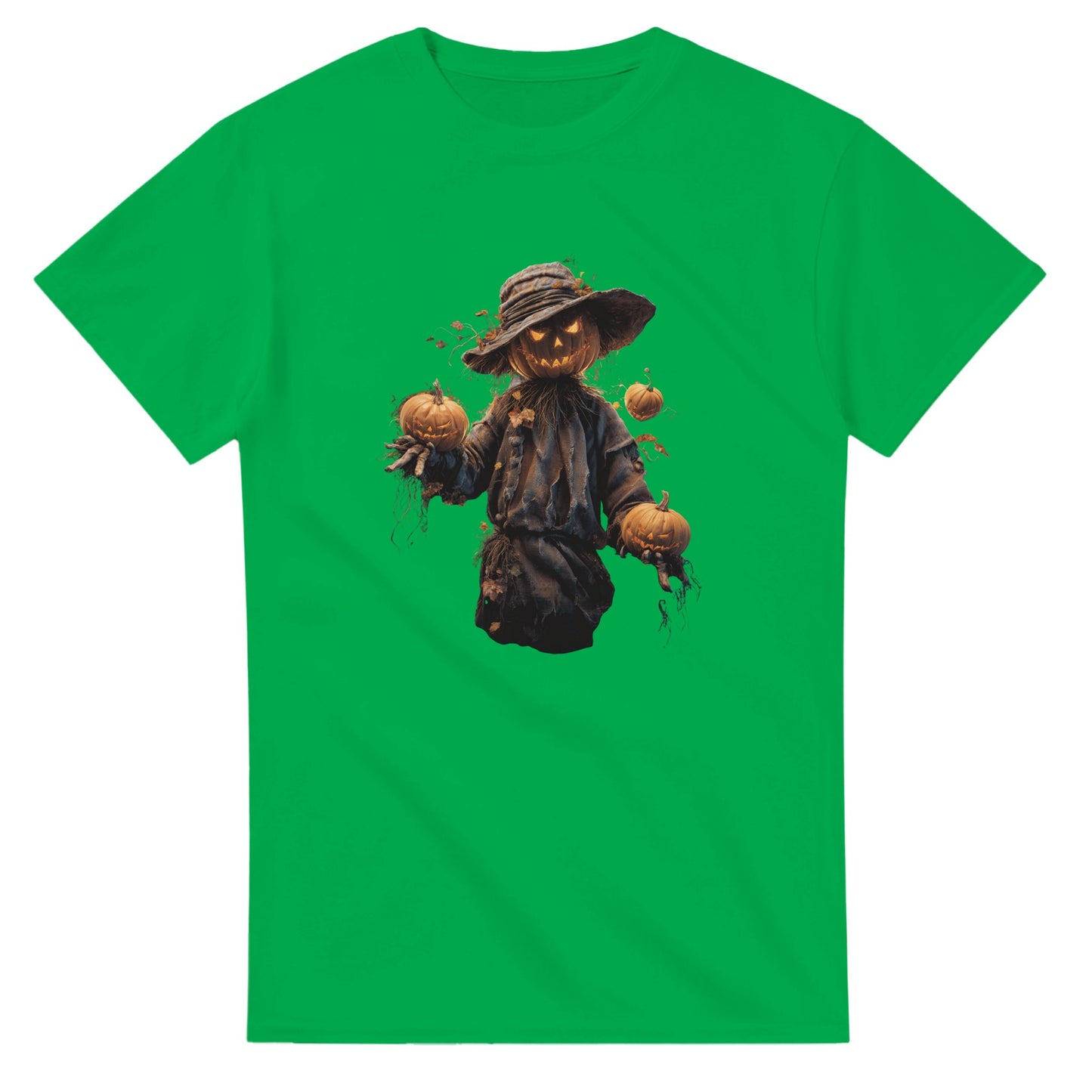 Spooky Jack-o'-Lantern on a Heavyweight T-shirt