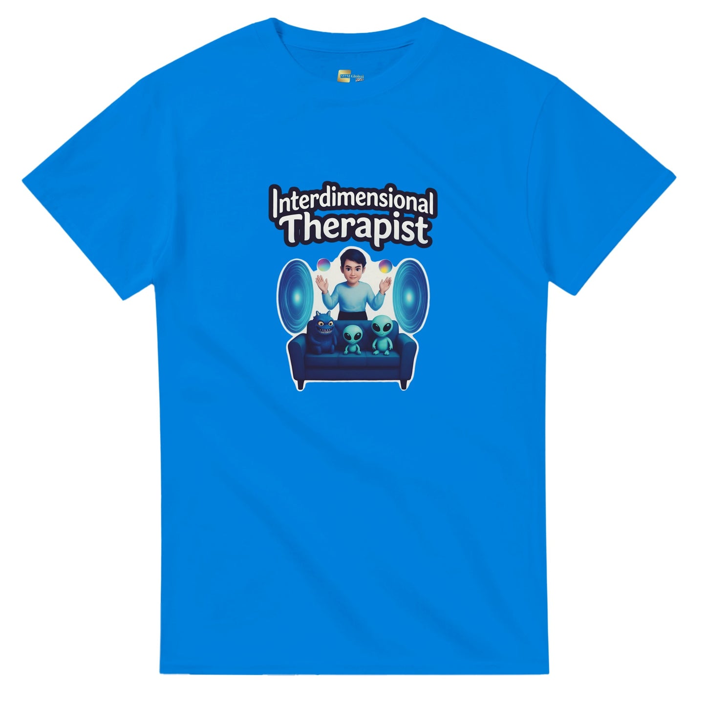Interdimensional Therapist graphic design on a Heavyweight T-shirt