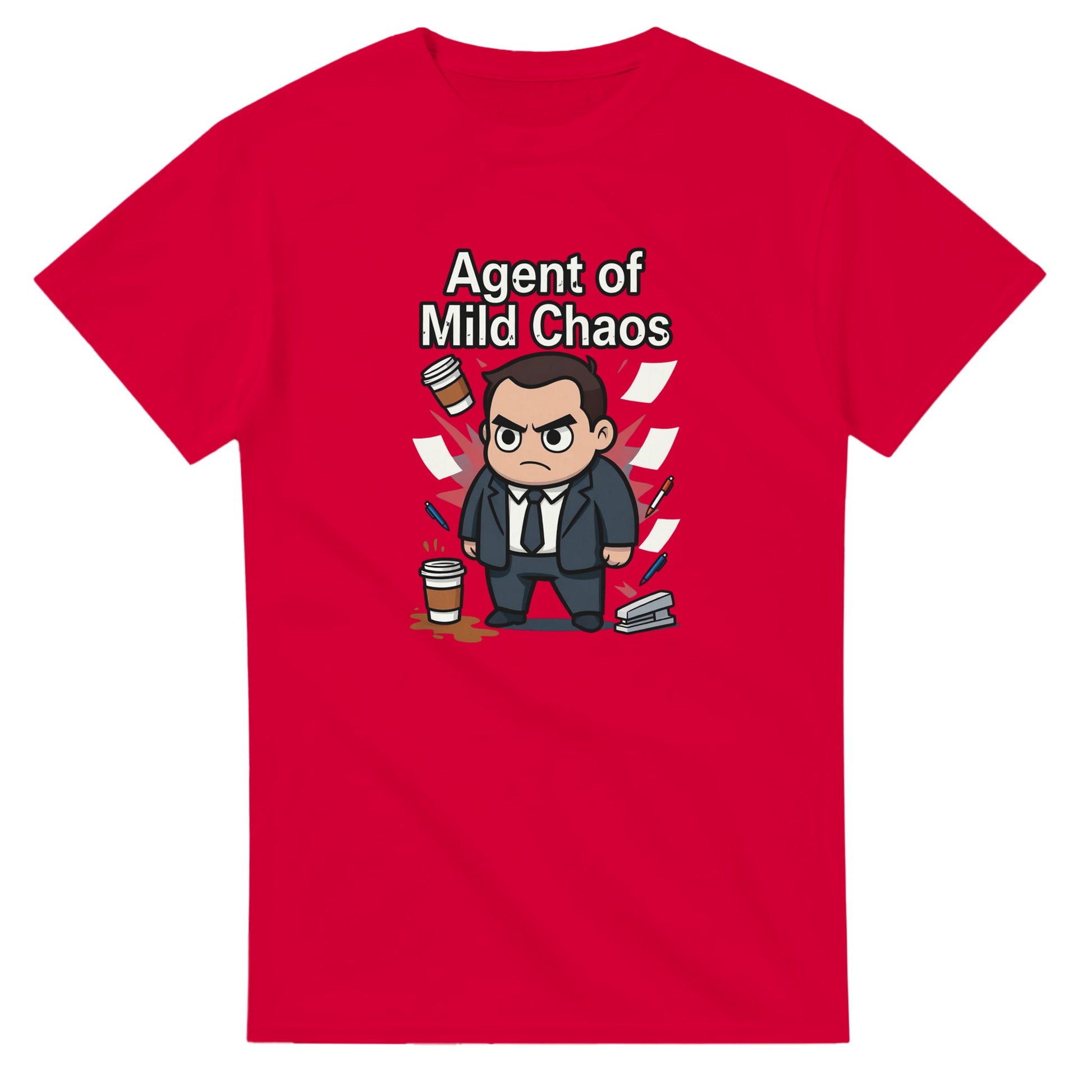 Agent of Mild Chaos graphic design on a Heavyweight T-shirt