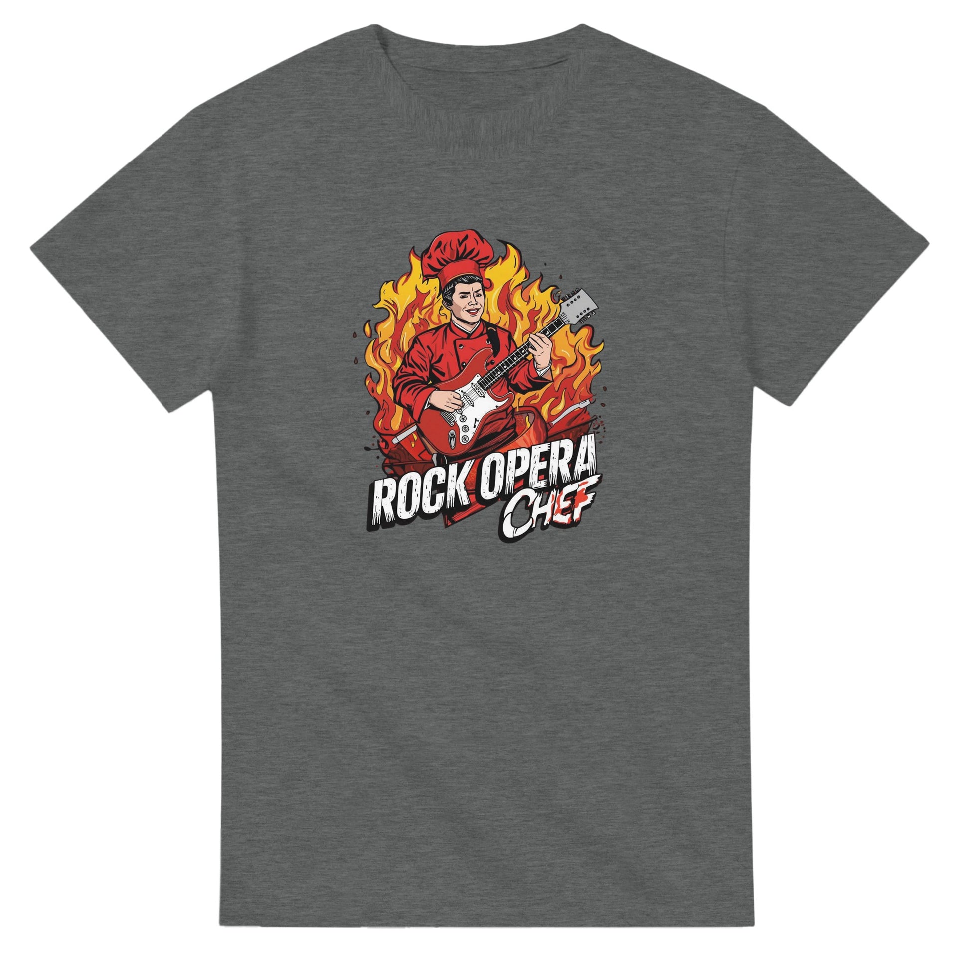 Rock Opera Chef graphic design on a Heavyweight T-shirt