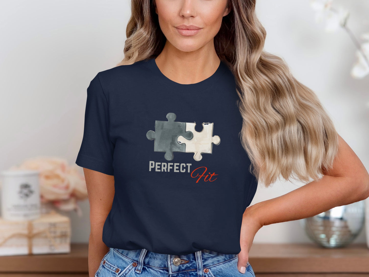 Perfect Fit Puzzle Piece Graphic T-Shirt Product