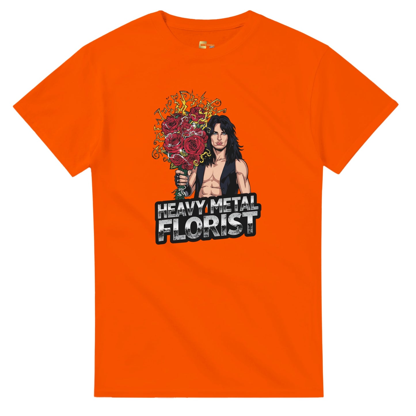 Woman wearing a t-shirt with a graphic design in a mall setting