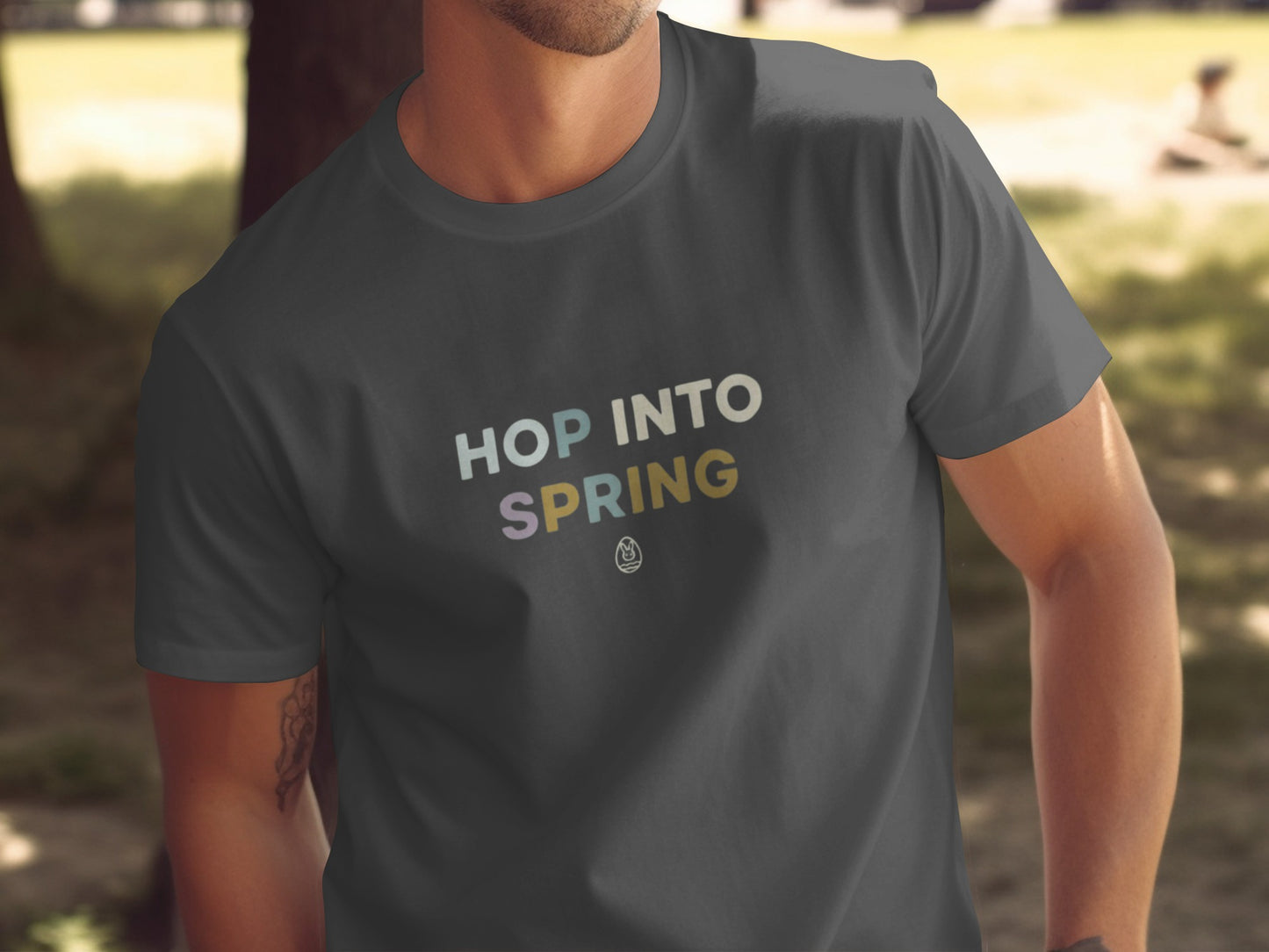 HOP INTO SPRING Dark Gray T-Shirt Graphic Tee product type
Dark Gray Tee
Hop Into Spring
Spring Theme
Seasonal Apparel
Graphic T-Shirt
Mens Tee
Unisex Shirt
Casual Top
Text Design
Typographic Tee
Quote Shirt
Saying T-shirt
Spring Collection
Everyday Fashion
Fashion Tee
Simple Design
Spring Season
Gray Top
Short Sleeve
Crewneck Shirt