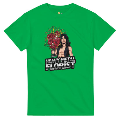 Woman wearing a t-shirt with a graphic design in a mall setting