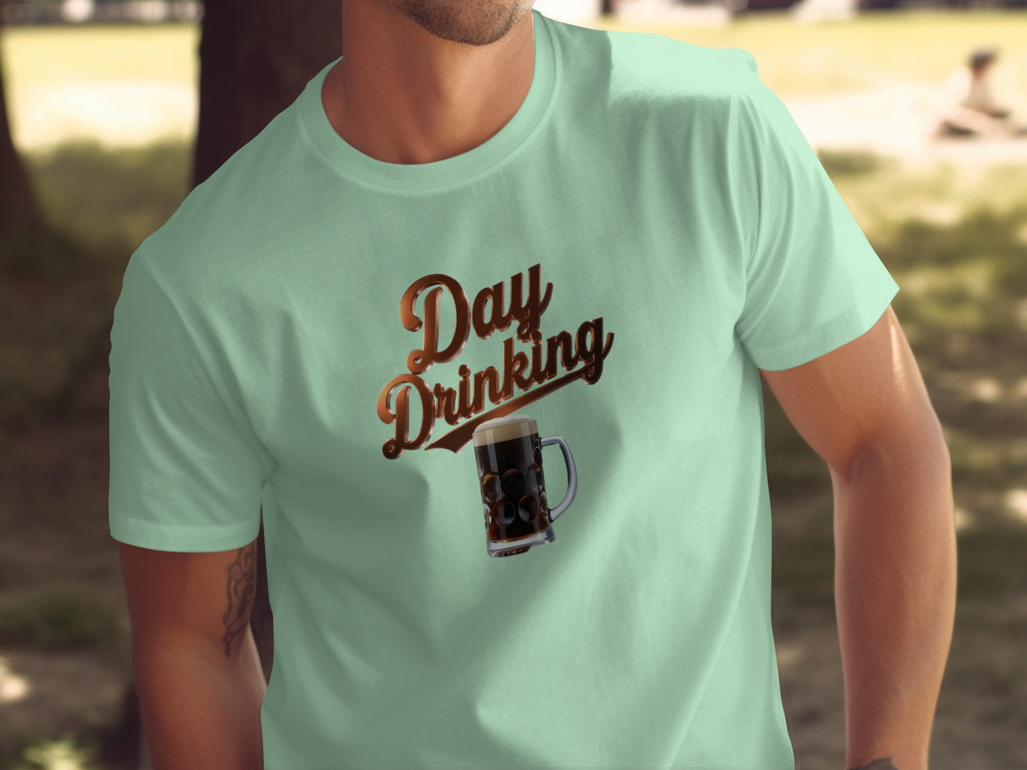 Day Drinking Cool Graphic Tee Shirt for Casual Wear