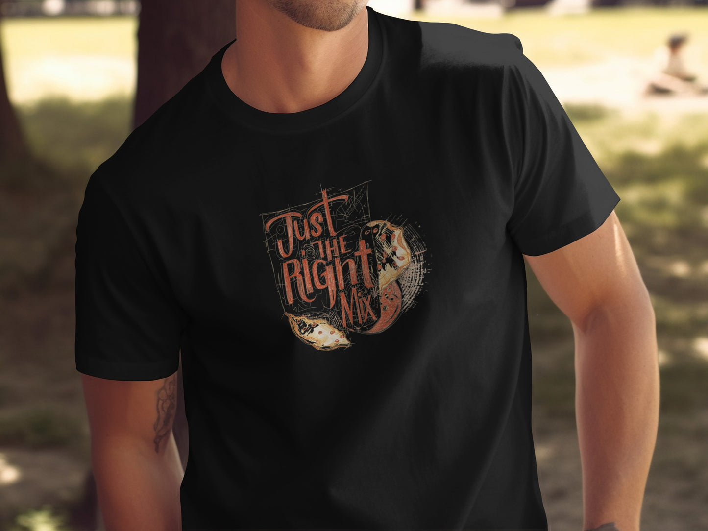 Just the Right Mix Chips and Salsa Design T-shirt