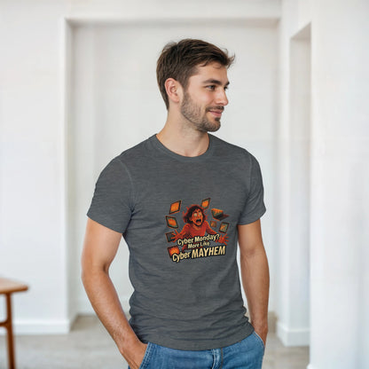 Cyber Monday Mayhem heavyweight t-shirt mockup