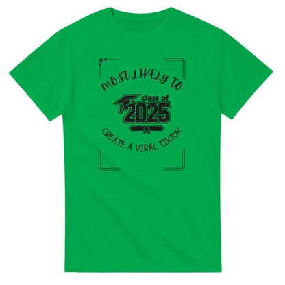 Most Likely To' high school design on a Heavyweight T-shirt 