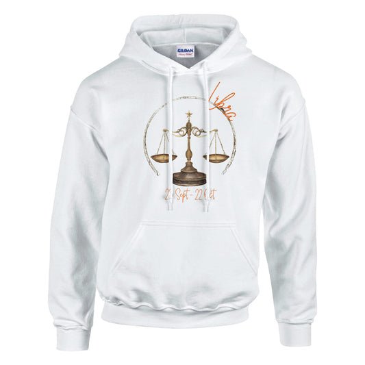 classic unisex pullover hoodie Astrology libra scales personalized
