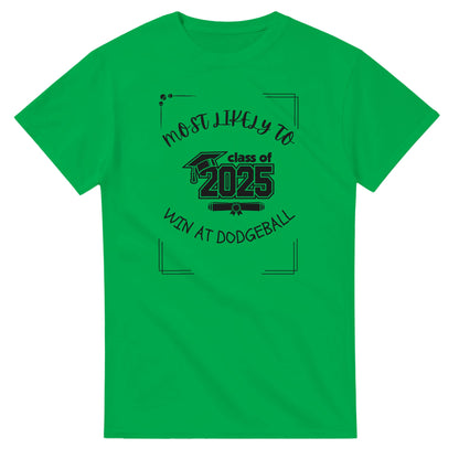 Most Likely To' high school design on a Heavyweight T-shirt 