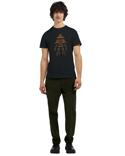 Haunted Harvest Scarecrow on a Heavyweight T-shirt