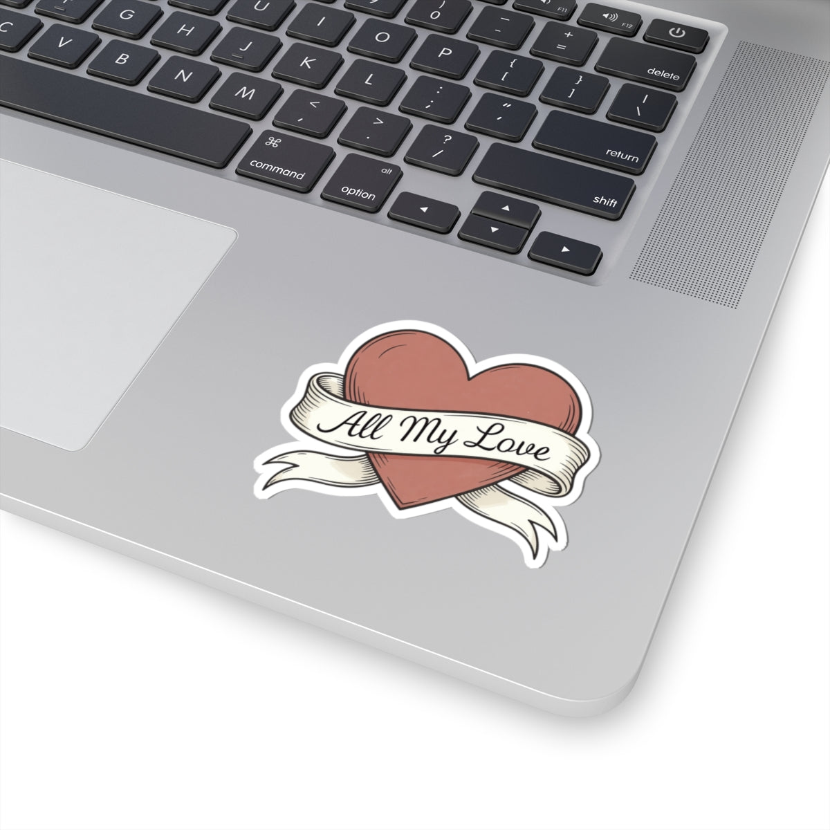 All My Love Heart Sticker for Laptops Phones Tablets