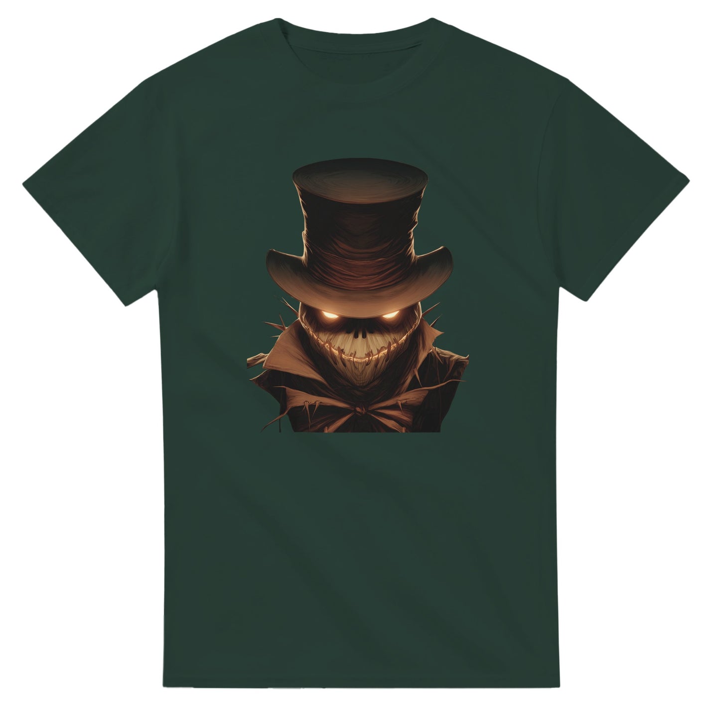 Eerie Glow Scarecrow on a Heavyweight T-shirt