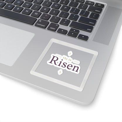 He is Risen Christian Faith Symbol Religious Crosses Decal product type