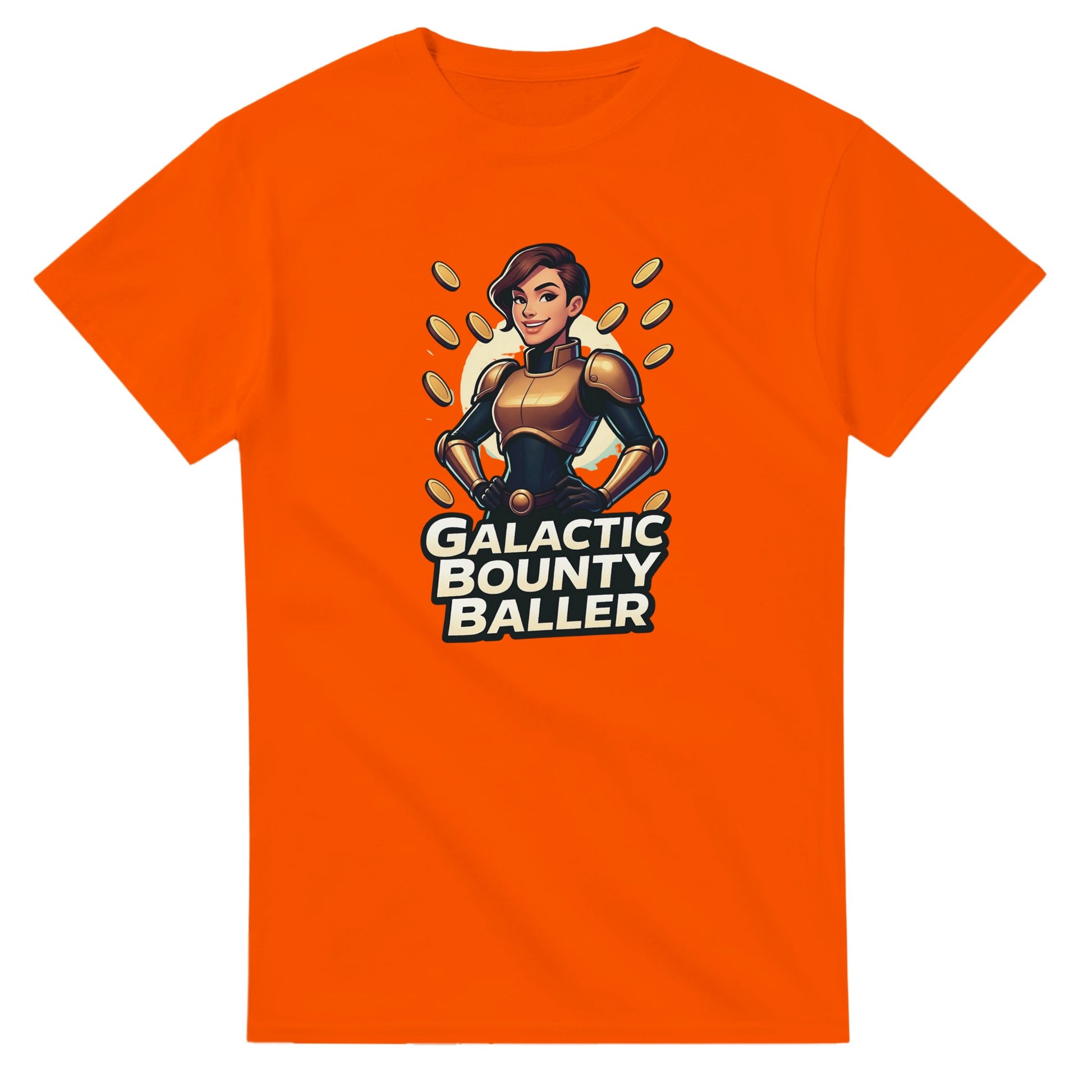 Galactic Bounty Baller graphic design on a Heavyweight T-shirt