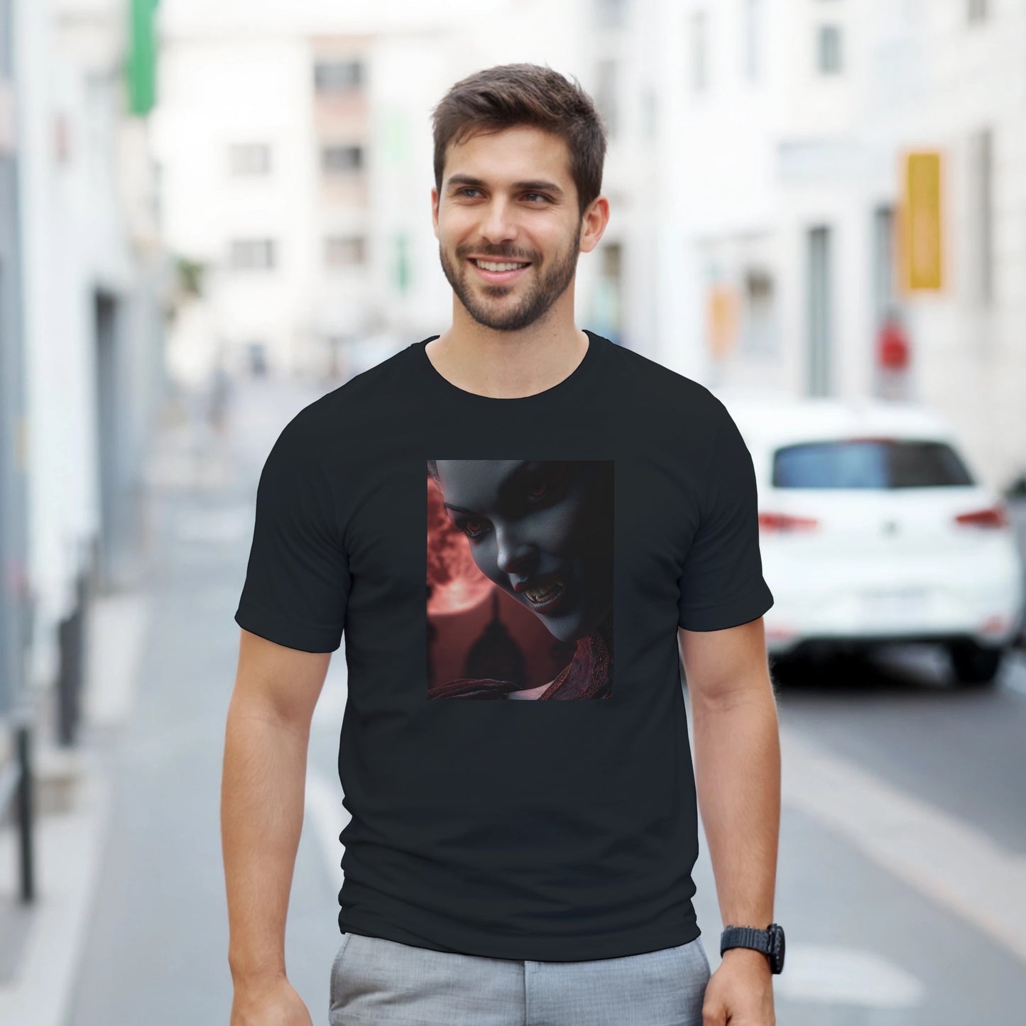 Cute Lil' Vampire on a Heavyweight T-shirt