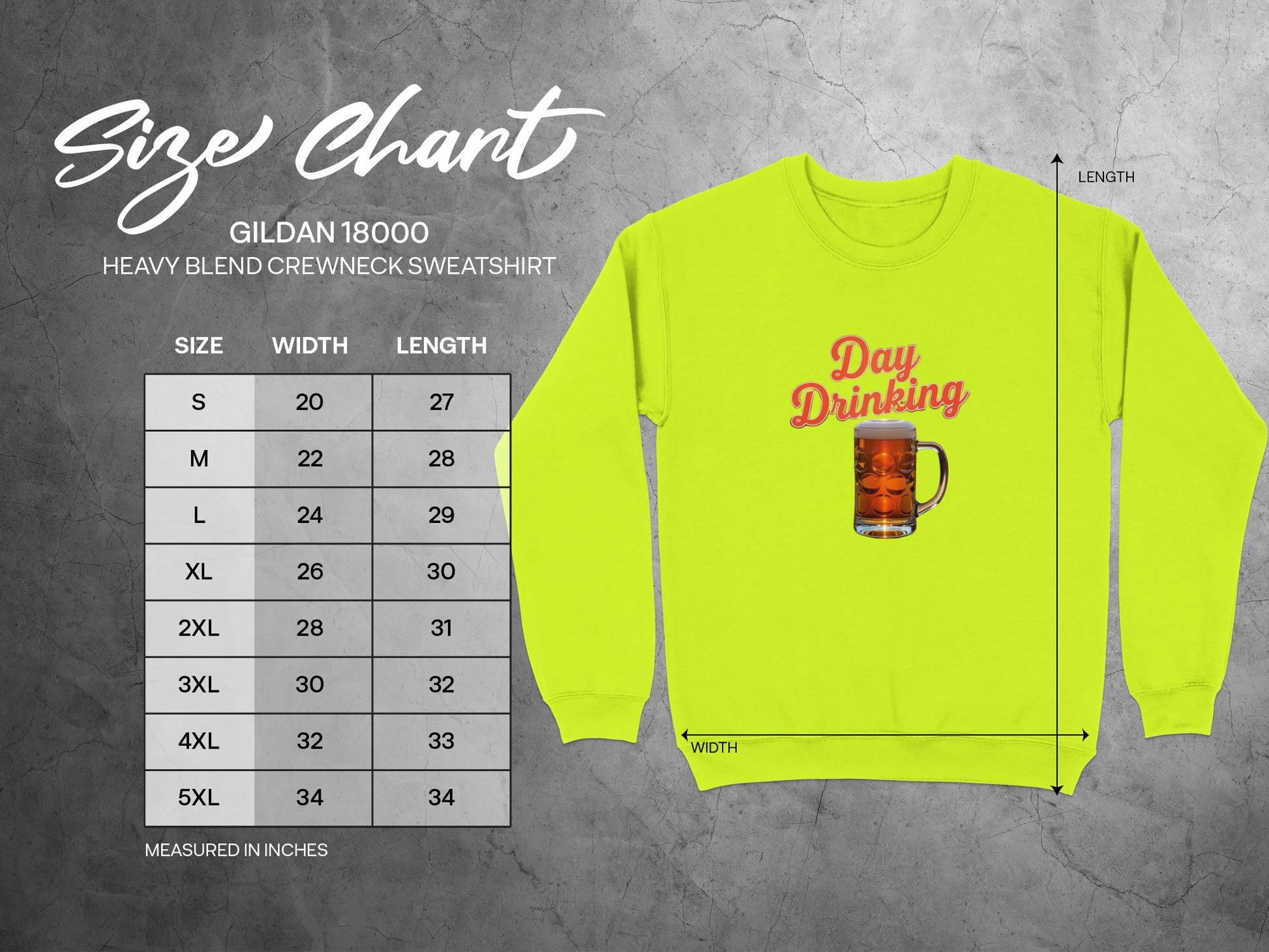 Day Drinking GILDAN 18000 Crewneck Sweatshirt product type