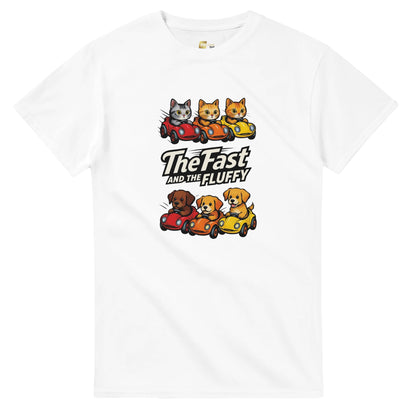 The Fast and The Fluffy graphic design on a Heavyweight T-shirt