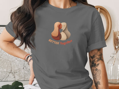 Modern Abstract Art Better Together Graphic Shirt