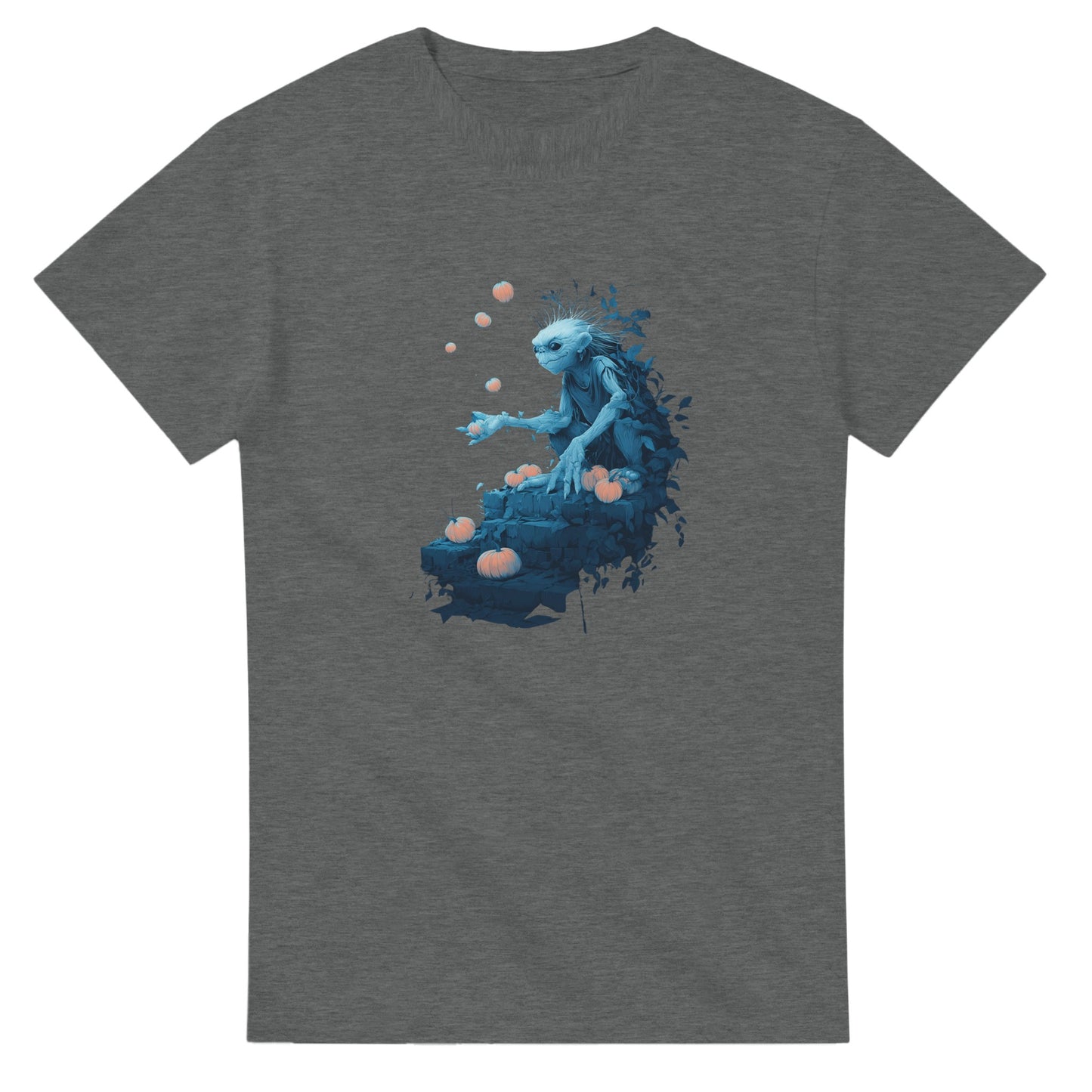 Mystical Pumpkin Harvester on a Heavyweight T-shirt