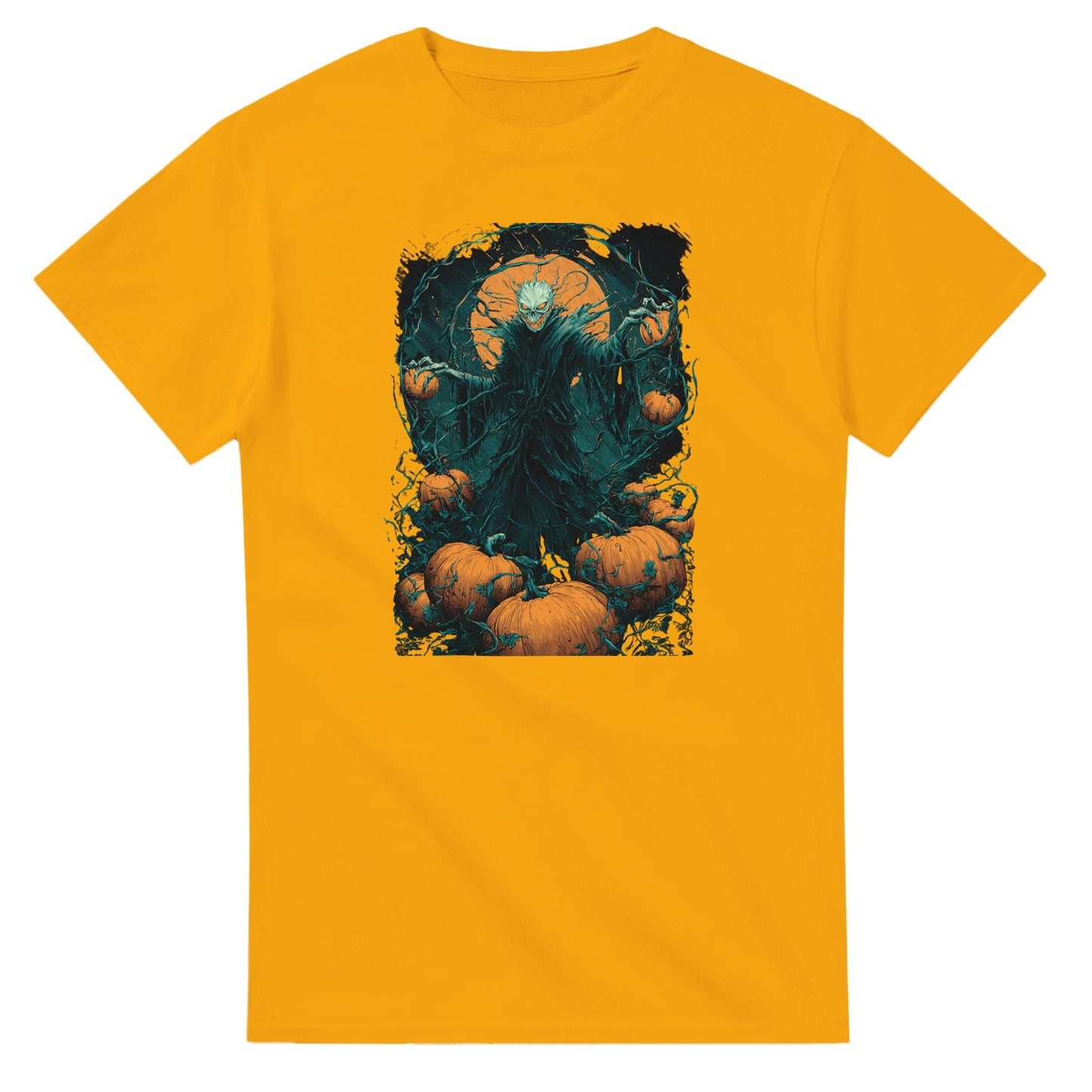 Spooky Pumpkin King on a Heavyweight T-shirt