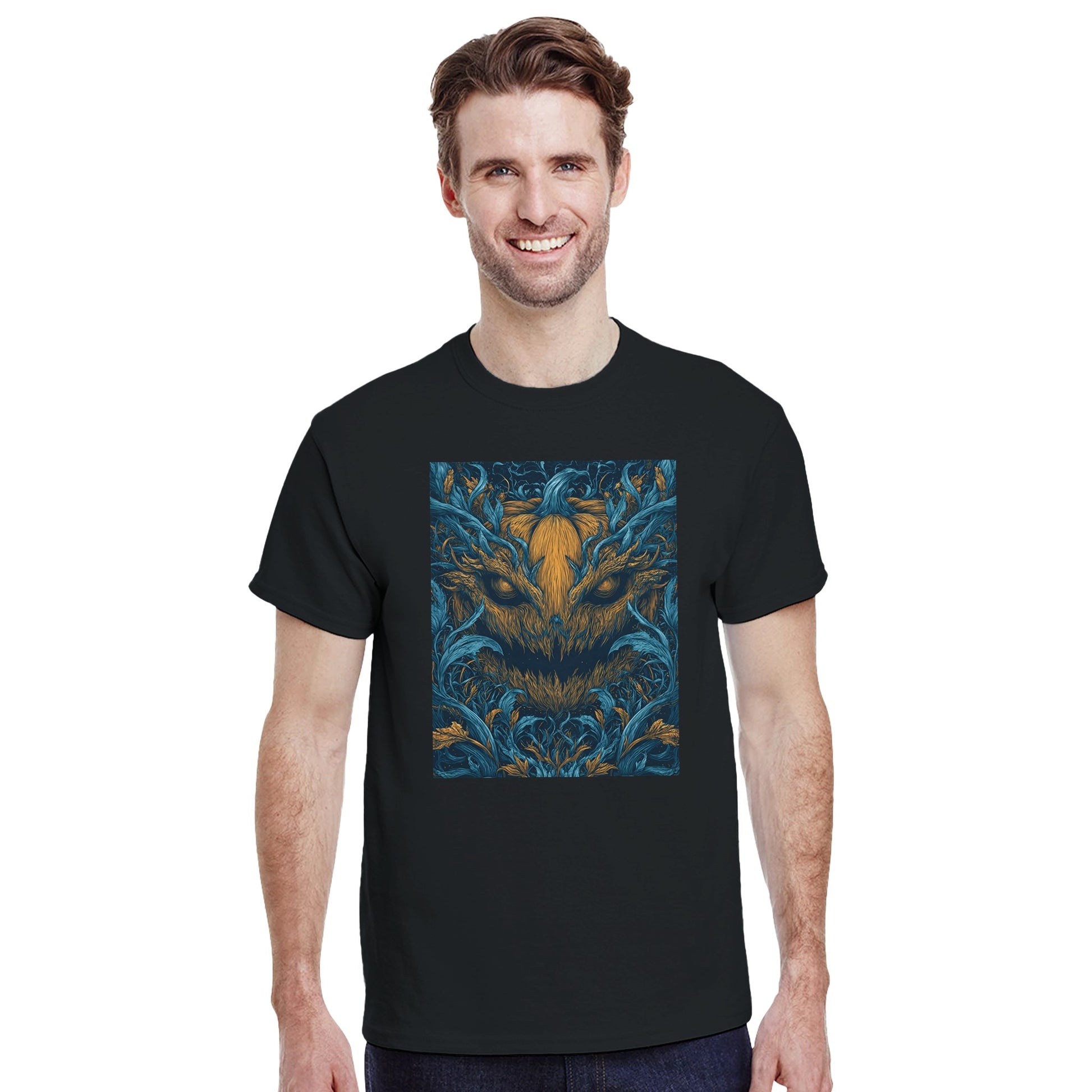 Mystic Harvest Guardian on a Heavyweight T-shirt