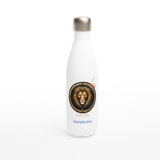 17oz stainless steel water bottle leo lion personalized
