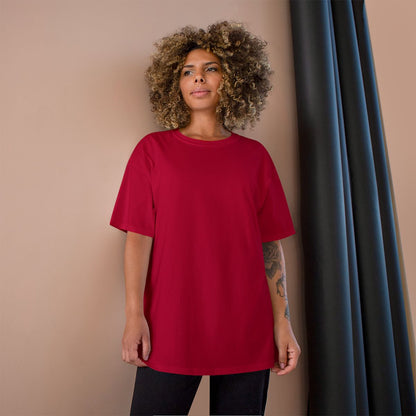 Bold Red Short Sleeve Oversized Comfortable Shirt