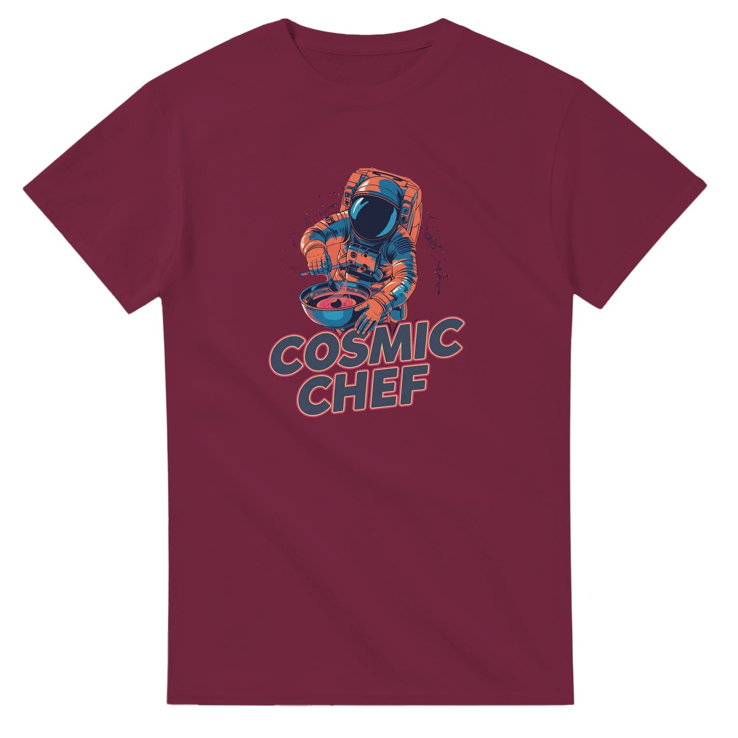 Cosmic Chef Astronaut graphic design on a Heavyweight T-shirt