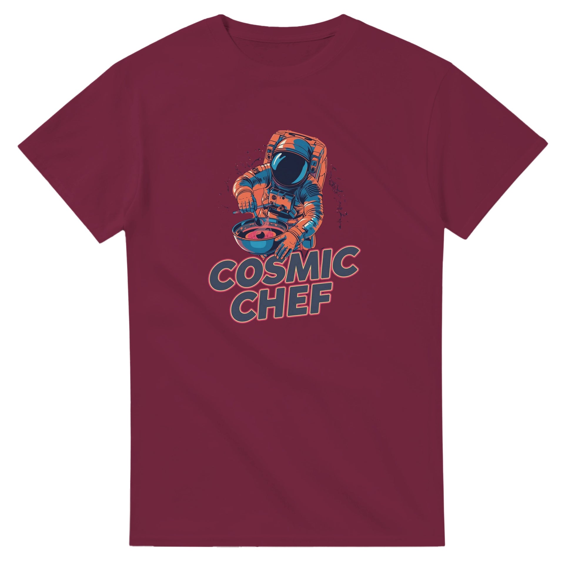 Cosmic Chef Astronaut graphic design on a Heavyweight T-shirt