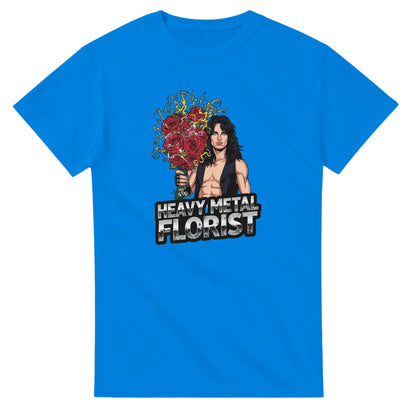 Woman wearing a t-shirt with a graphic design in a mall setting