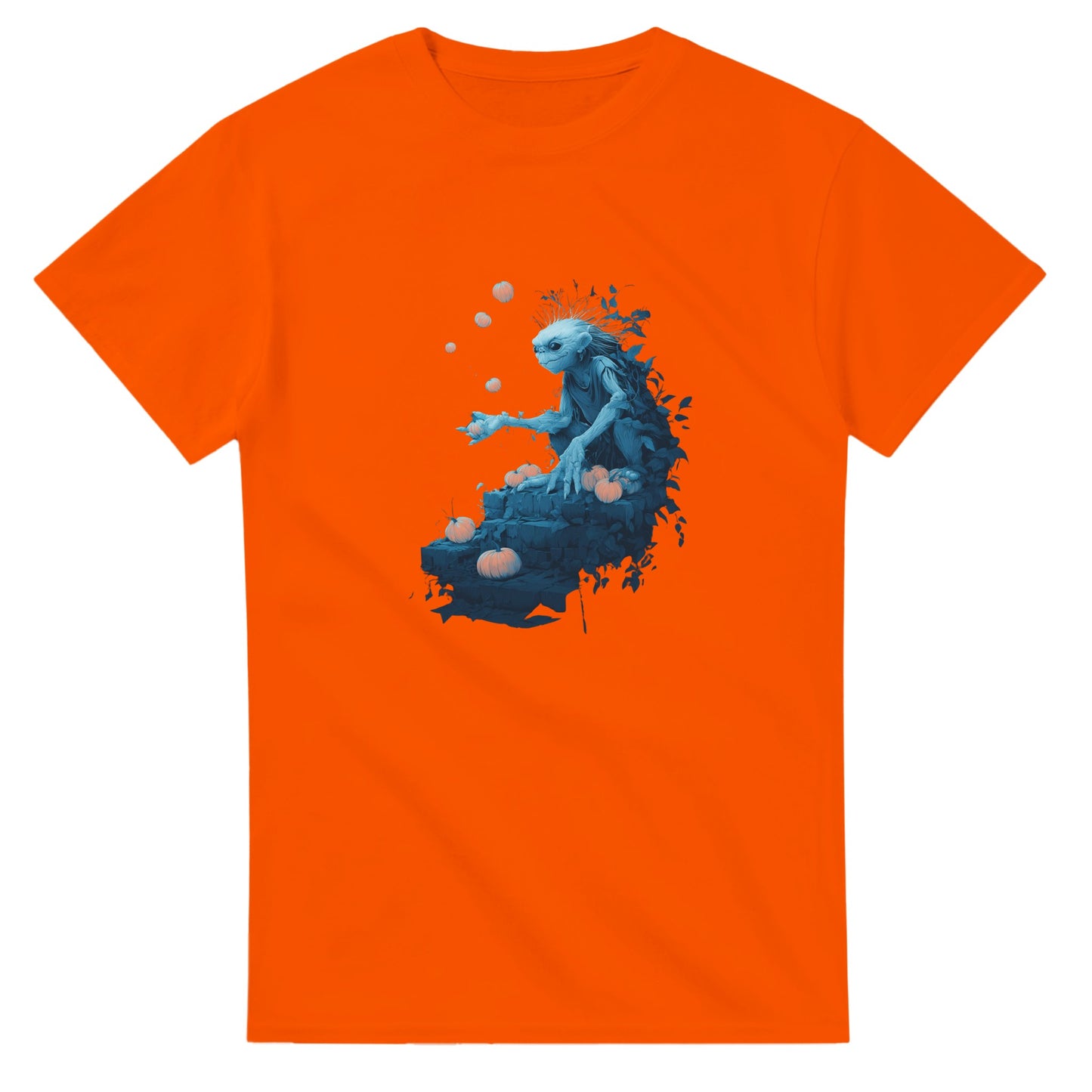 Mystical Pumpkin Harvester on a Heavyweight T-shirt