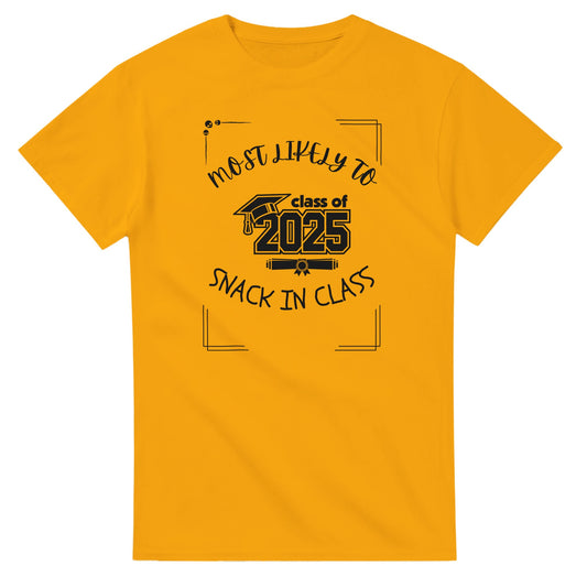 Most Likely To' high school design on a Heavyweight T-shirt 